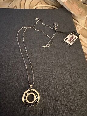 Brass and Unity THE JACK NECKLACE Silver-tone NWT